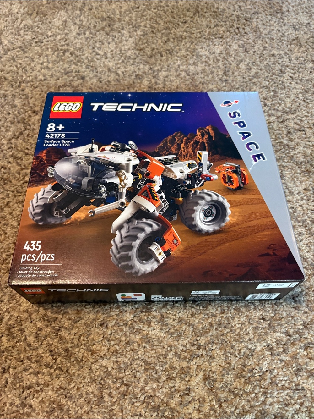 Lego Technic Orange & White Space Surface Loader